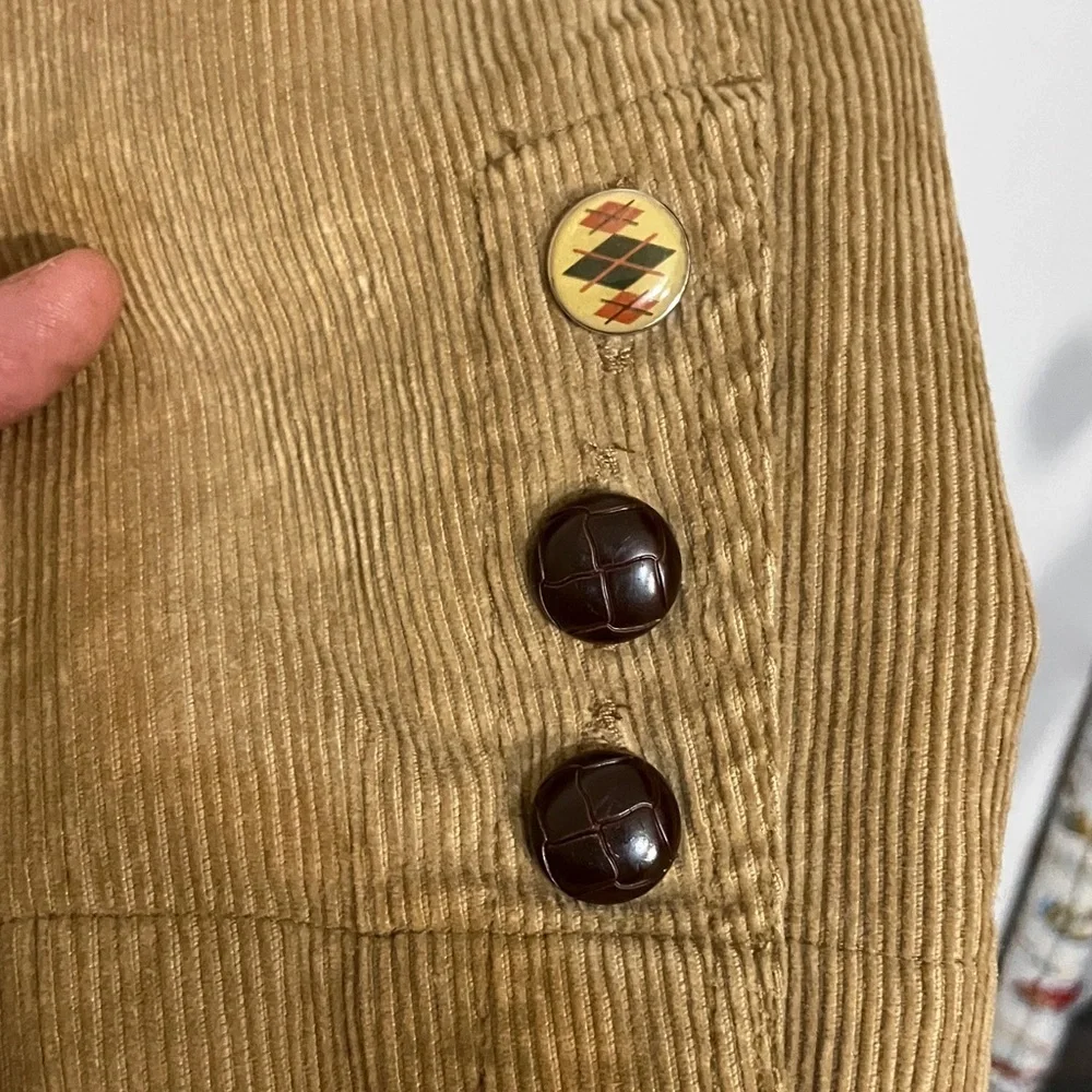 Plugg men’s corduroy blazer with elbow patches XL fully lined with retro fabric